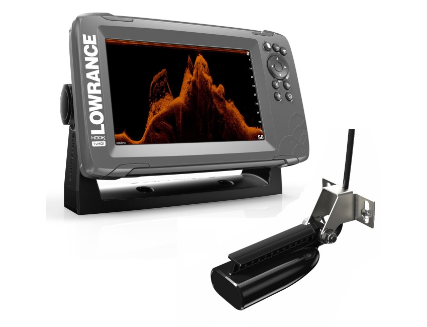 LOWRANCE HOOK27x Fishfinder SplitShot transducer 00014020001